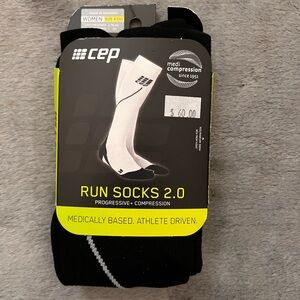 CEP Black Compression Run Socks 2.0